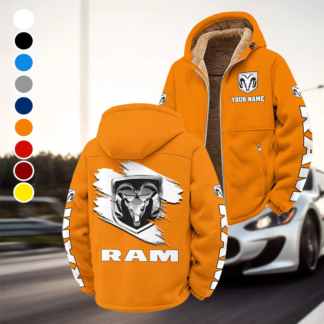 Strong Utility Pickup Winter Fleece Jacket, Anti-Pill Thermal Fleece HVN1452RT - Orange