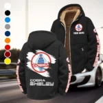 Retro-Inspired Car Winter Fleece Jacket, High-Density Comfort Fleece HVN1452SH - Black
