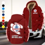 Retro-Inspired Car Winter Fleece Jacket, High-Density Comfort Fleece HVN1452SH - Wine
