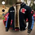 Superbike Fleece-Lined Hooded Jacket, Brushed Interior Winter Jacket HVN1452SU - Black