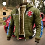 Superbike Fleece-Lined Hooded Jacket, Brushed Interior Winter Jacket HVN1452SU - Green