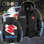 Superbike Fleece Windbreaker Jacket, Anti-Pill Wind-Blocking Fleece HVN1452SU - Black