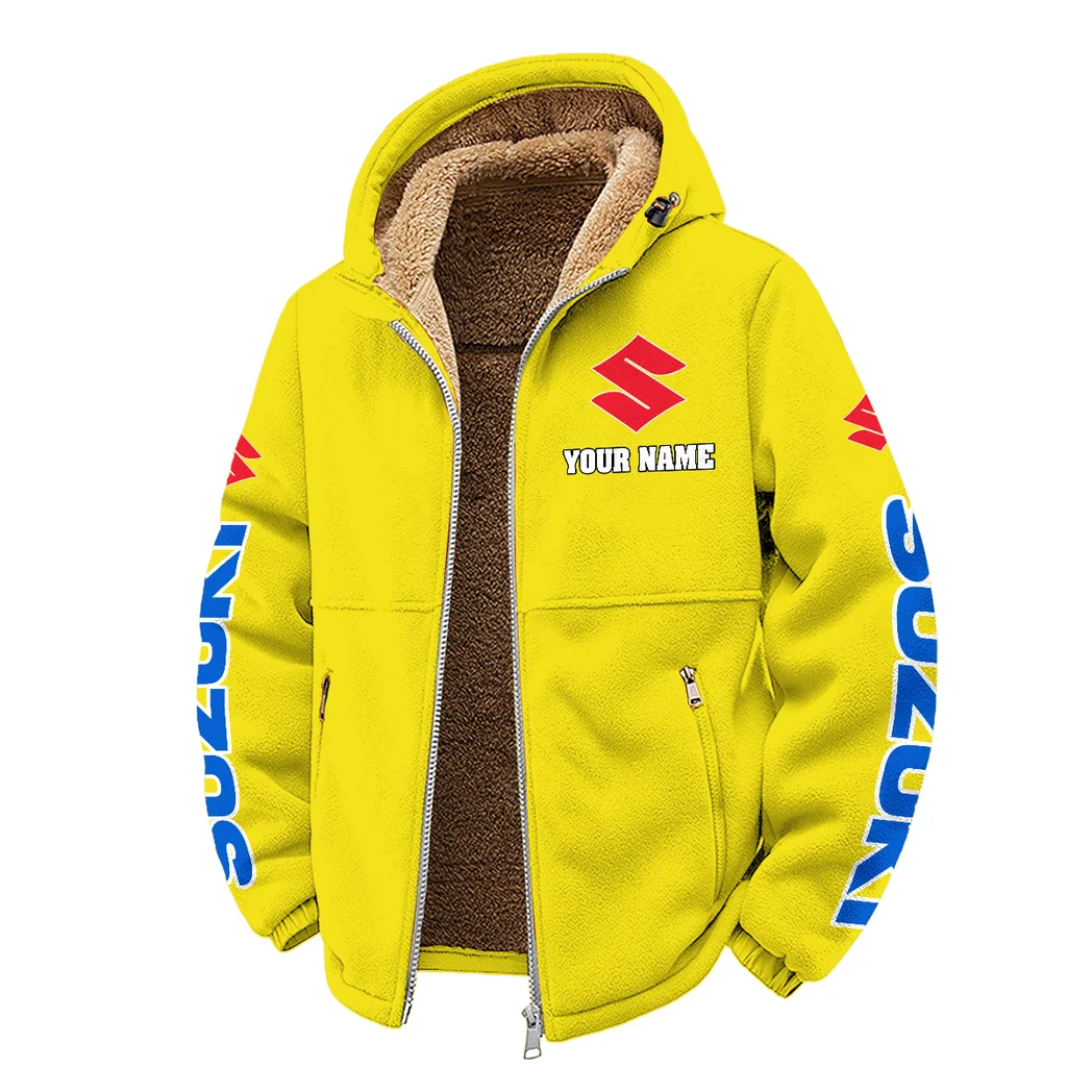 Superbike Winter Fleece Jacket, Warm Core Loft Fleece HVN1452SU - Yellow - Image 2