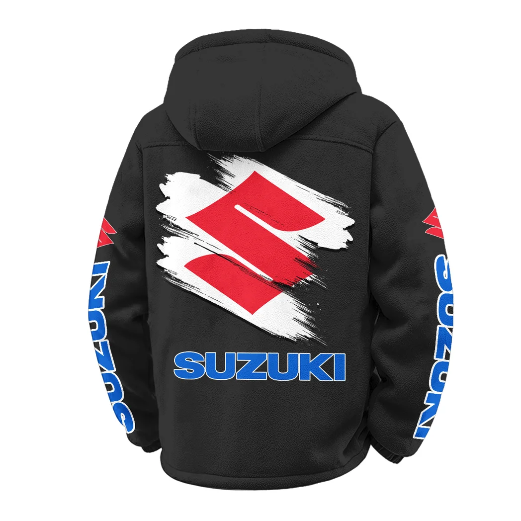 Superbike Winter Fleece Jacket, Warm Core Loft Fleece HVN1452SU - Black - Image 3