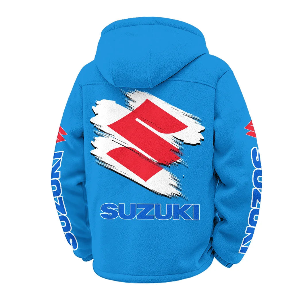 Superbike Winter Fleece Jacket, Warm Core Loft Fleece HVN1452SU - Cyan - Image 3