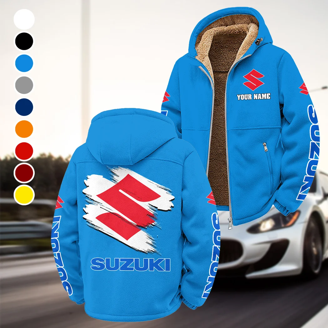Superbike Winter Fleece Jacket, Warm Core Loft Fleece HVN1452SU - Cyan