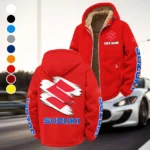 Superbike Winter Fleece Jacket, Warm Core Loft Fleece HVN1452SU - Red