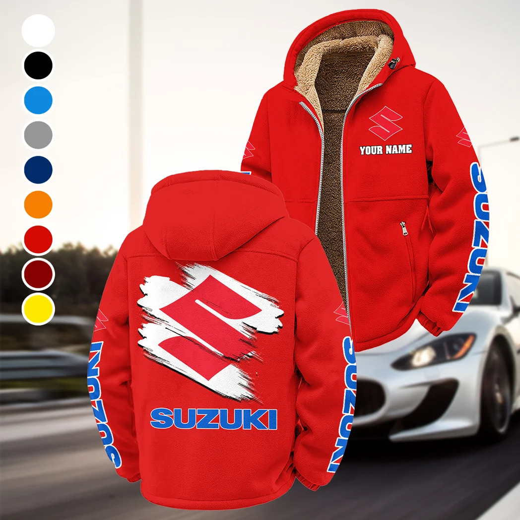 Superbike Winter Fleece Jacket, Warm Core Loft Fleece HVN1452SU - Red