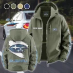 Boxer Engine Car Fleece Windbreaker Jacket, Midweight Thermal Windbreaker HVN1452SU - Green