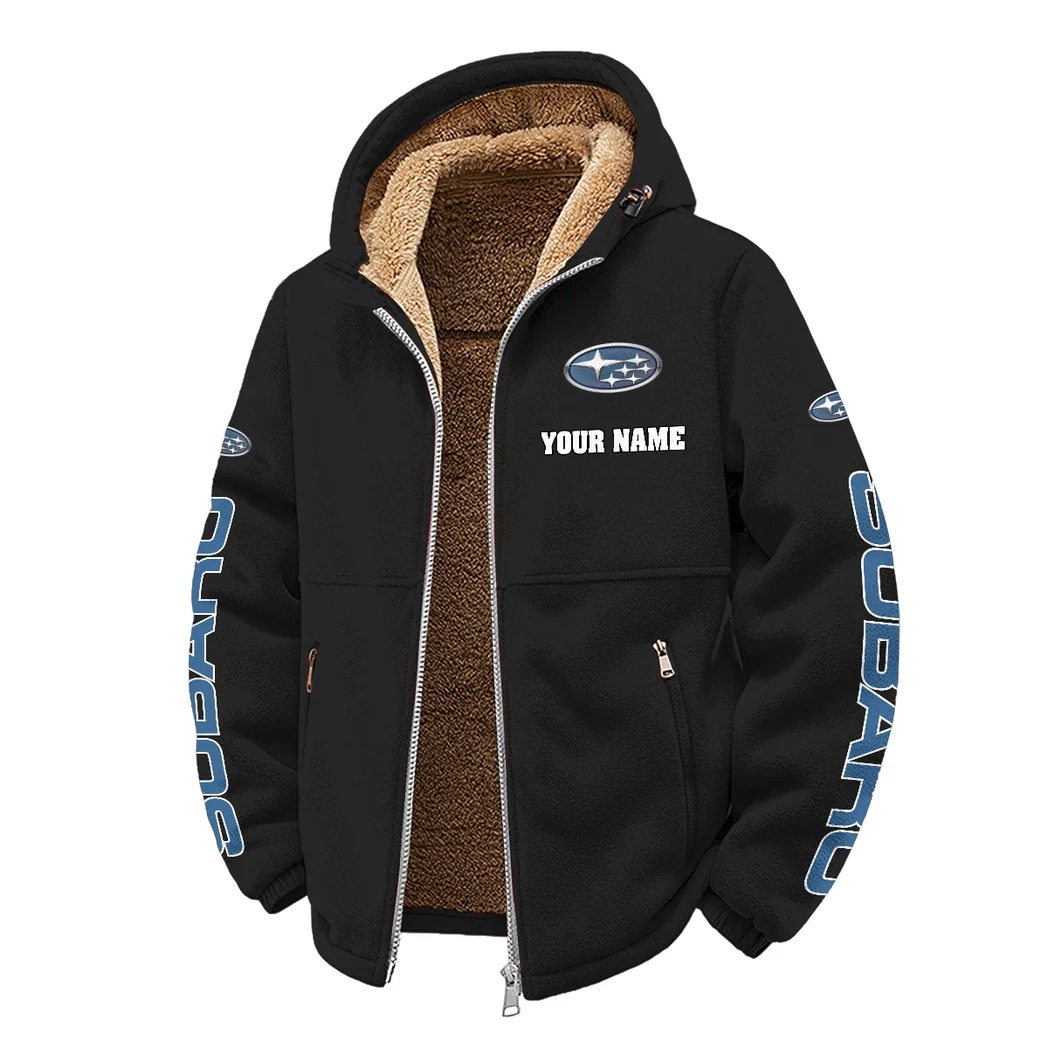 Boxer Engine Car Winter Fleece Jacket, Breathable Winter Comfort HVN1452SU - Black - Image 2