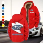 Boxer Engine Car Winter Fleece Jacket, Breathable Winter Comfort HVN1452SU - Red