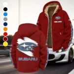 Boxer Engine Car Winter Fleece Jacket, Breathable Winter Comfort HVN1452SU - Wine