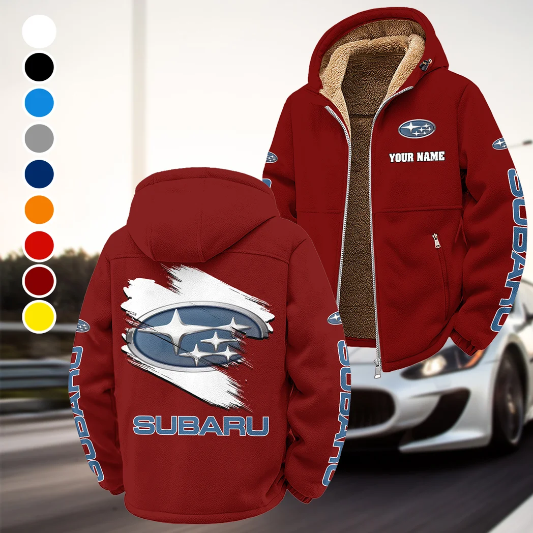 Boxer Engine Car Winter Fleece Jacket, Breathable Winter Comfort HVN1452SU - Wine