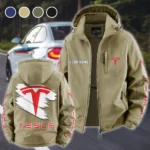 Smart EV Fleece Windbreaker Jacket, Premium Bonded Fleece HVN1452TE - Khaki