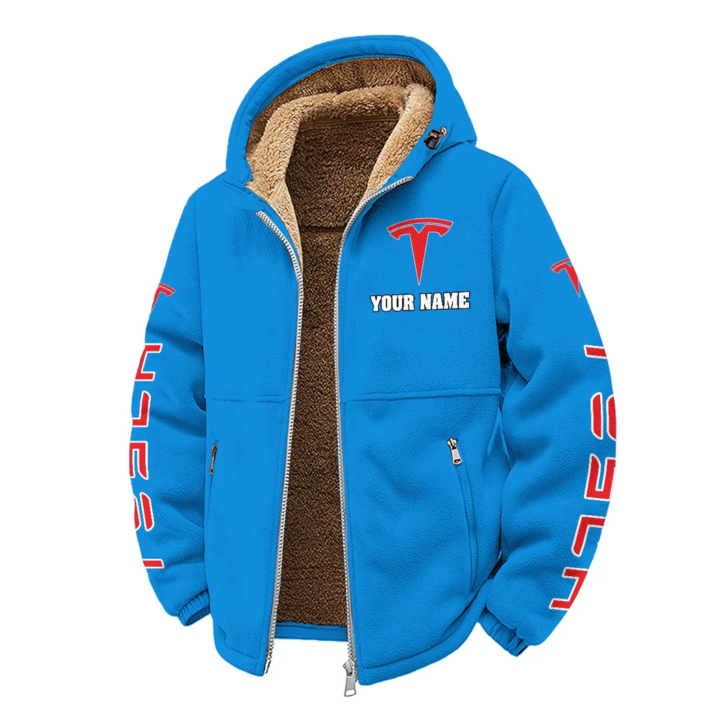 Smart EV Winter Fleece Jacket, Premium Fleece Barrier HVN1452TE - Cyan - Image 2