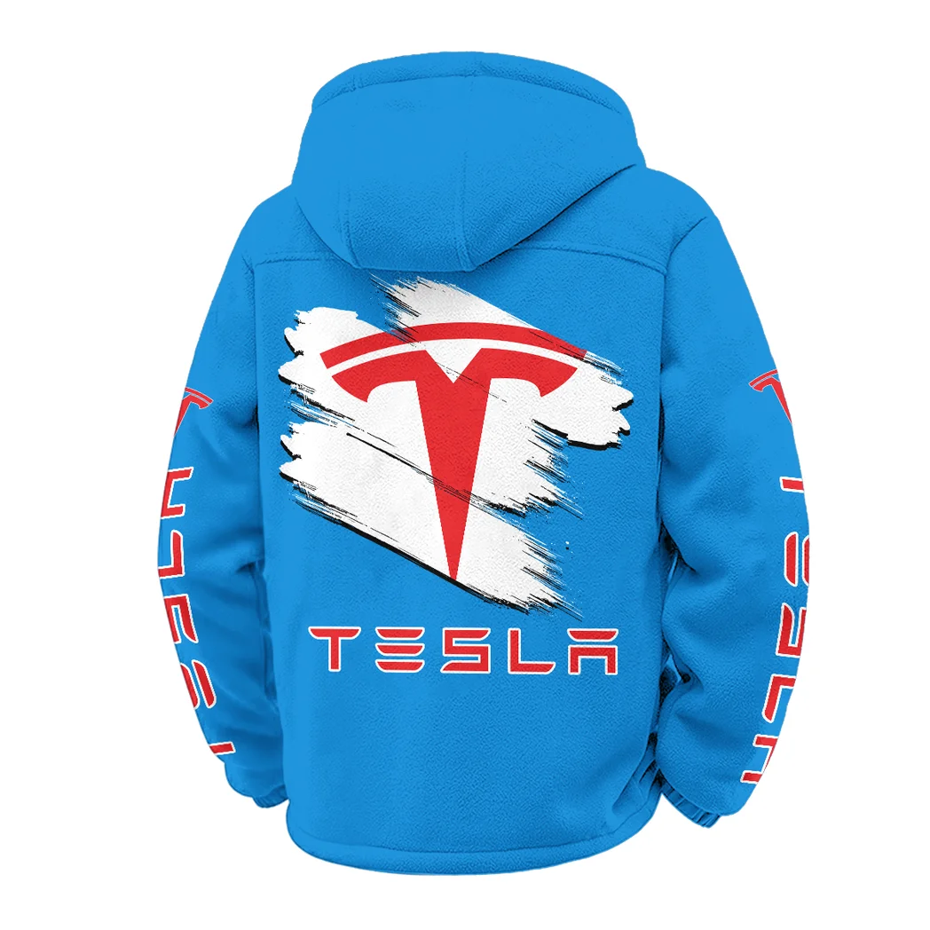 Smart EV Winter Fleece Jacket, Premium Fleece Barrier HVN1452TE - Cyan - Image 3
