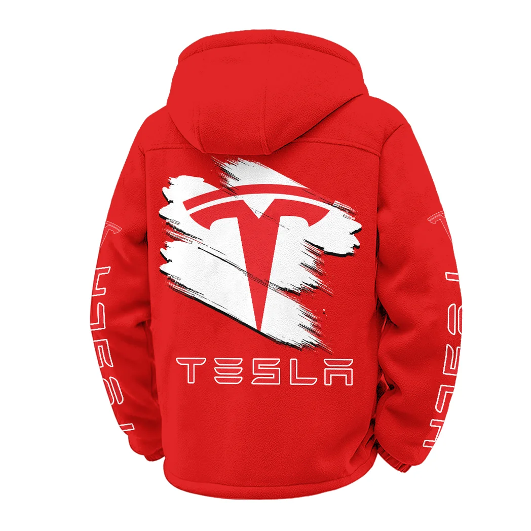 Smart EV Winter Fleece Jacket, Premium Fleece Barrier HVN1452TE - Red - Image 3