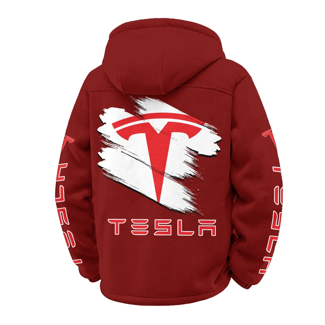 Smart EV Winter Fleece Jacket, Premium Fleece Barrier HVN1452TE - Wine - Image 3