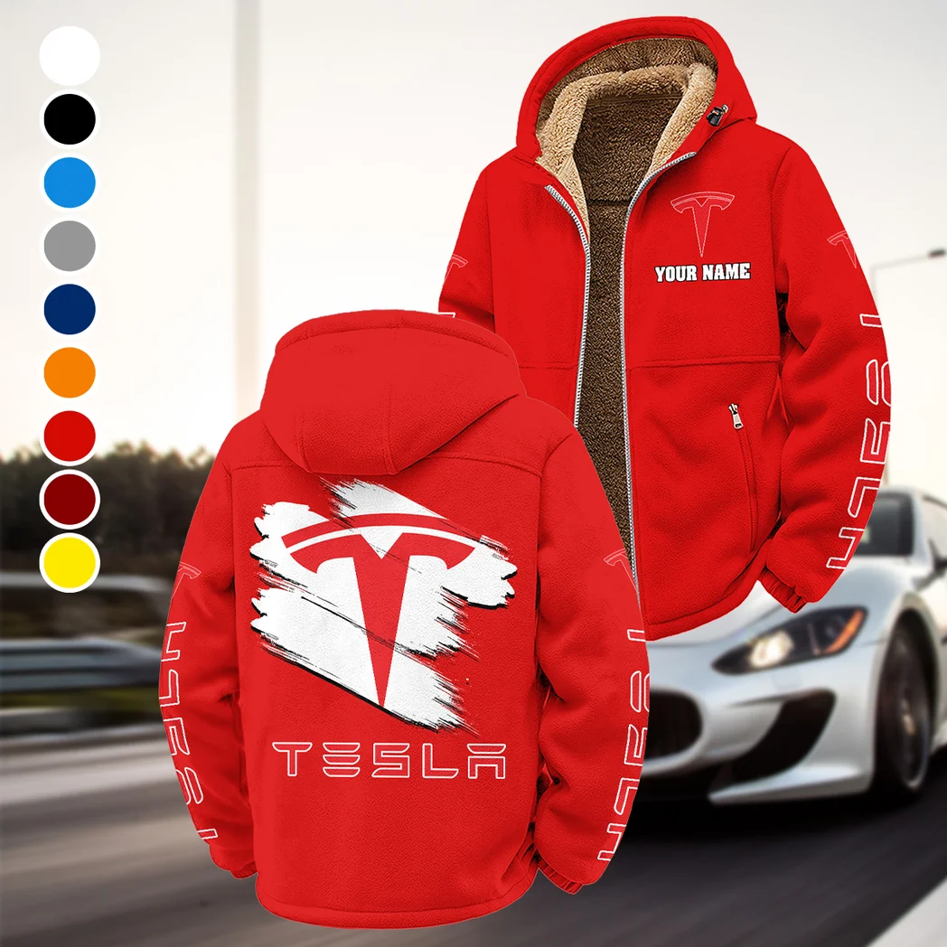 Smart EV Winter Fleece Jacket, Premium Fleece Barrier HVN1452TE - Red