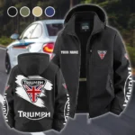 Legendary Two-Wheeler Fleece Windbreaker Jacket, Ultra-Soft Wind-Stop Fabric HVN1452TM - Black