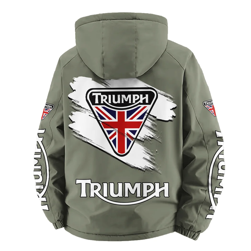 Legendary Two-Wheeler Fleece Windbreaker Jacket, Ultra-Soft Wind-Stop Fabric HVN1452TM - Green - Image 4