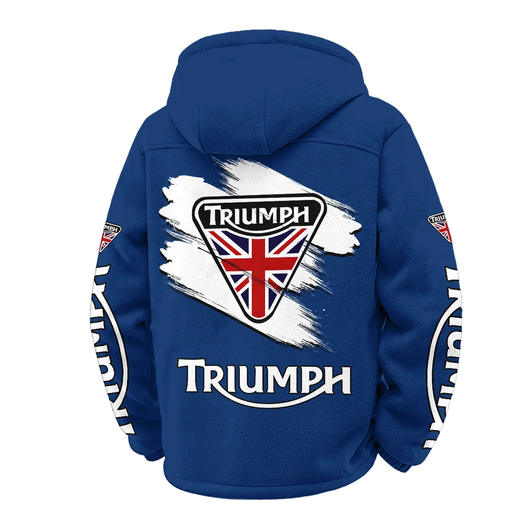 Legendary Two-Wheeler Winter Fleece Jacket, Sherpa Lined Winter Fleece HVN1452TM - Navy - Image 3