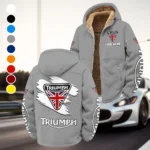 Legendary Two-Wheeler Winter Fleece Jacket, Sherpa Lined Winter Fleece HVN1452TM - Grey