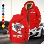 Legendary Two-Wheeler Winter Fleece Jacket, Sherpa Lined Winter Fleece HVN1452TM - Red