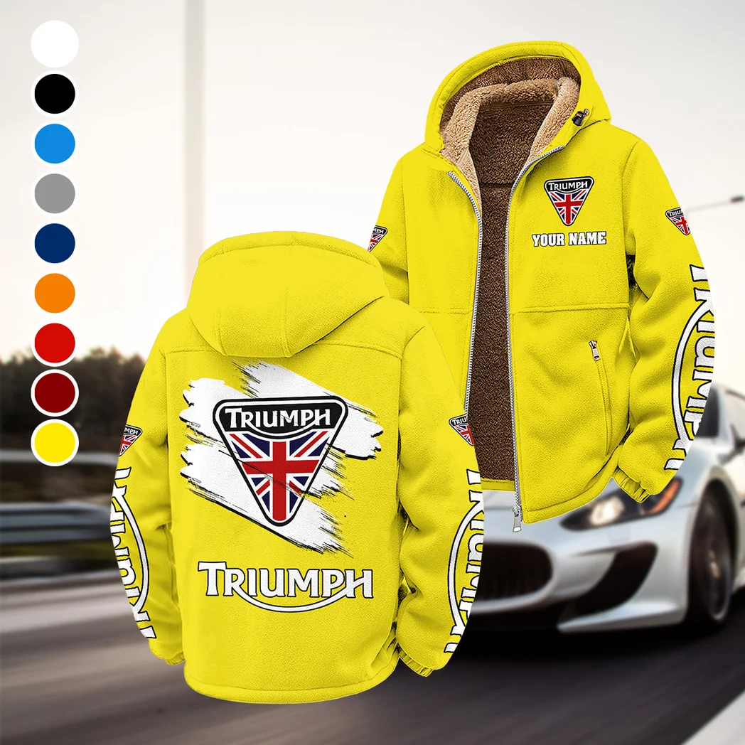 Legendary Two-Wheeler Winter Fleece Jacket, Sherpa Lined Winter Fleece HVN1452TM - Yellow