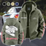 Long-Life Vehicle Fleece Windbreaker Jacket, High-Density Windproof Fleece HVN1452TO - Green