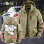 Long-Life Vehicle Fleece Windbreaker Jacket, High-Density Windproof Fleece HVN1452TO - Khaki