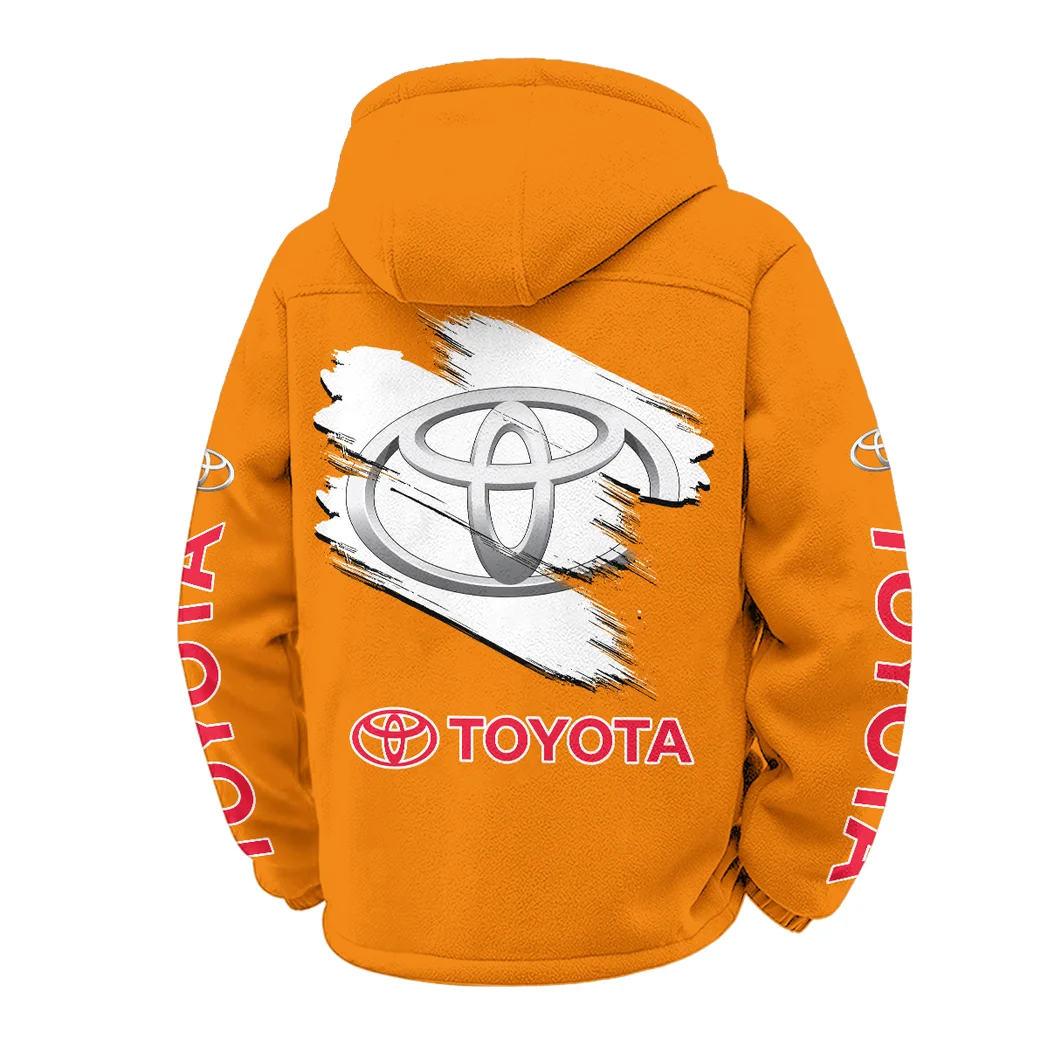 Long-Life Vehicle Winter Fleece Jacket, Multi-Sport Winter Layer HVN1452TO - Orange - Image 3