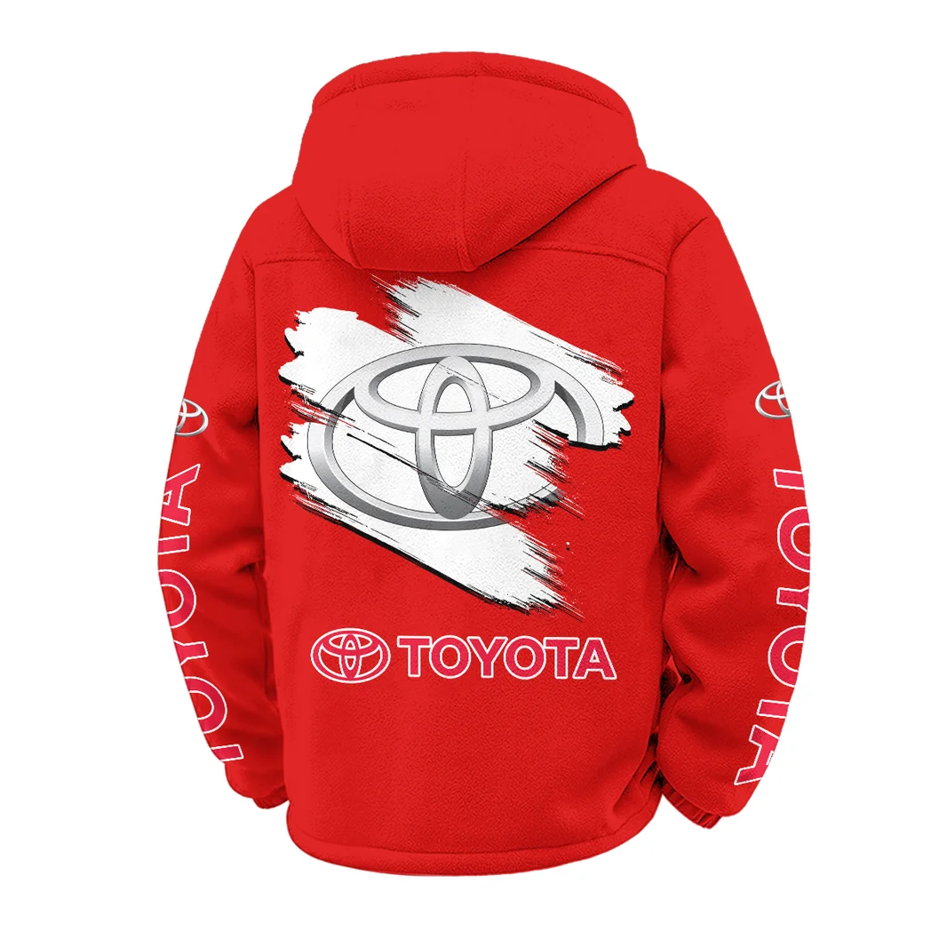 Long-Life Vehicle Winter Fleece Jacket, Multi-Sport Winter Layer HVN1452TO - Red - Image 3