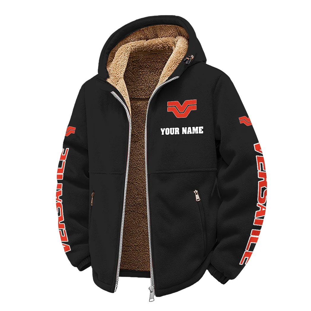 Articulated Tractor Winter Fleece Jacket, Technical Mid-Layer Jacket HVN1452VE - Black - Image 2
