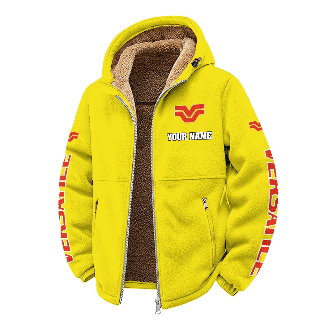 Articulated Tractor Winter Fleece Jacket, Technical Mid-Layer Jacket HVN1452VE - Yellow - Image 2