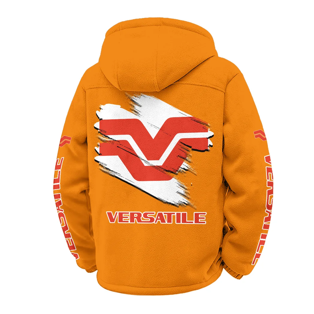 Articulated Tractor Winter Fleece Jacket, Technical Mid-Layer Jacket HVN1452VE - Orange - Image 3