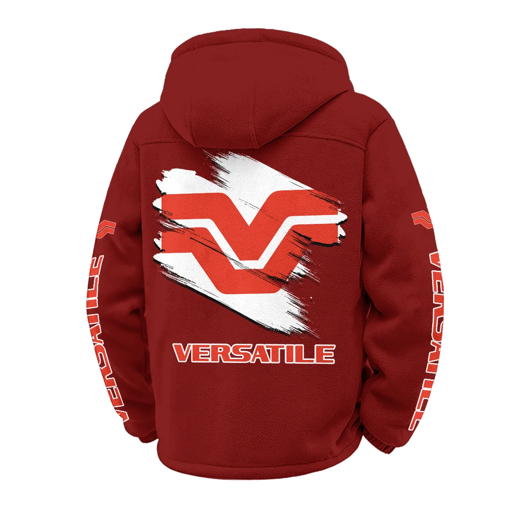 Articulated Tractor Winter Fleece Jacket, Technical Mid-Layer Jacket HVN1452VE - Wine - Image 3