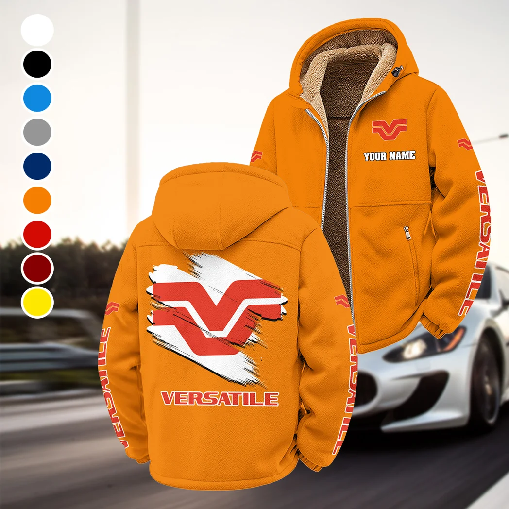 Articulated Tractor Winter Fleece Jacket, Technical Mid-Layer Jacket HVN1452VE - Orange