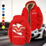 Articulated Tractor Winter Fleece Jacket, Technical Mid-Layer Jacket HVN1452VE - Red