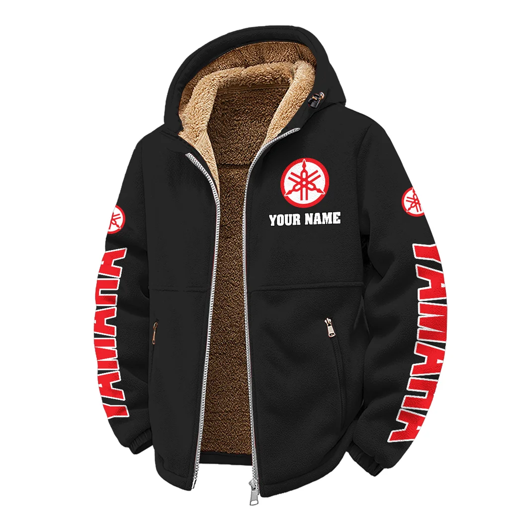 Motorbike Winter Fleece Jacket, Snow-Ready Active Fleece HVN1452YA - Black - Image 2