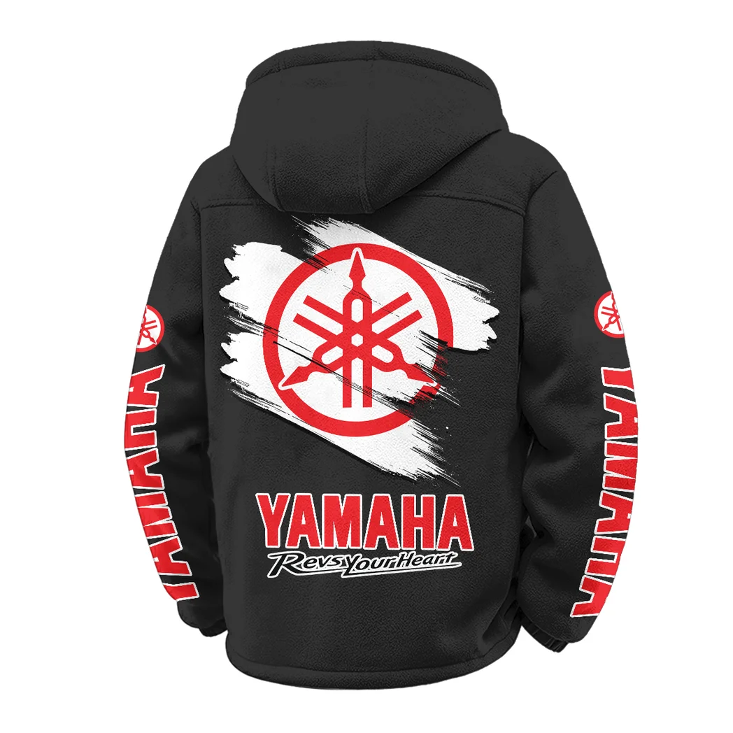 Motorbike Winter Fleece Jacket, Snow-Ready Active Fleece HVN1452YA - Black - Image 3