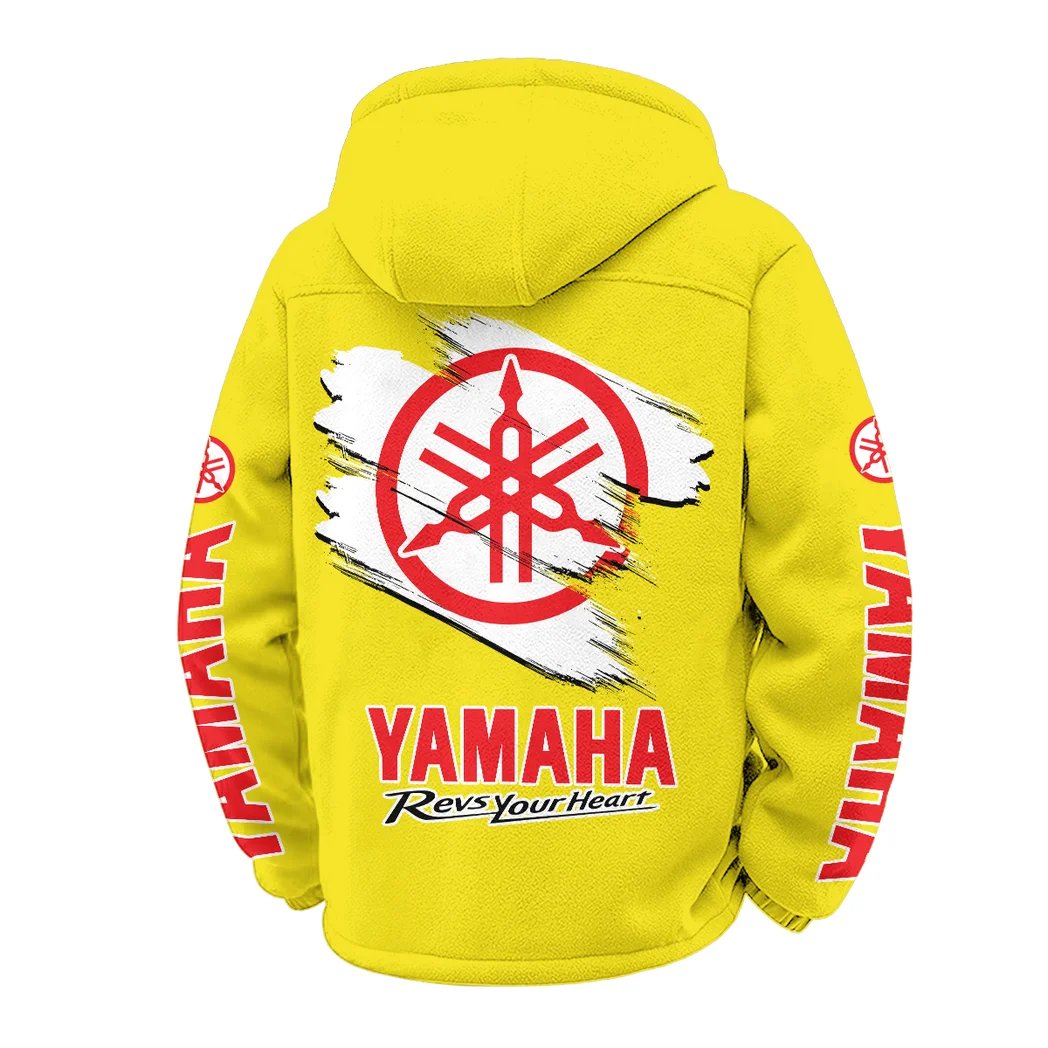 Motorbike Winter Fleece Jacket, Snow-Ready Active Fleece HVN1452YA - Yellow - Image 3