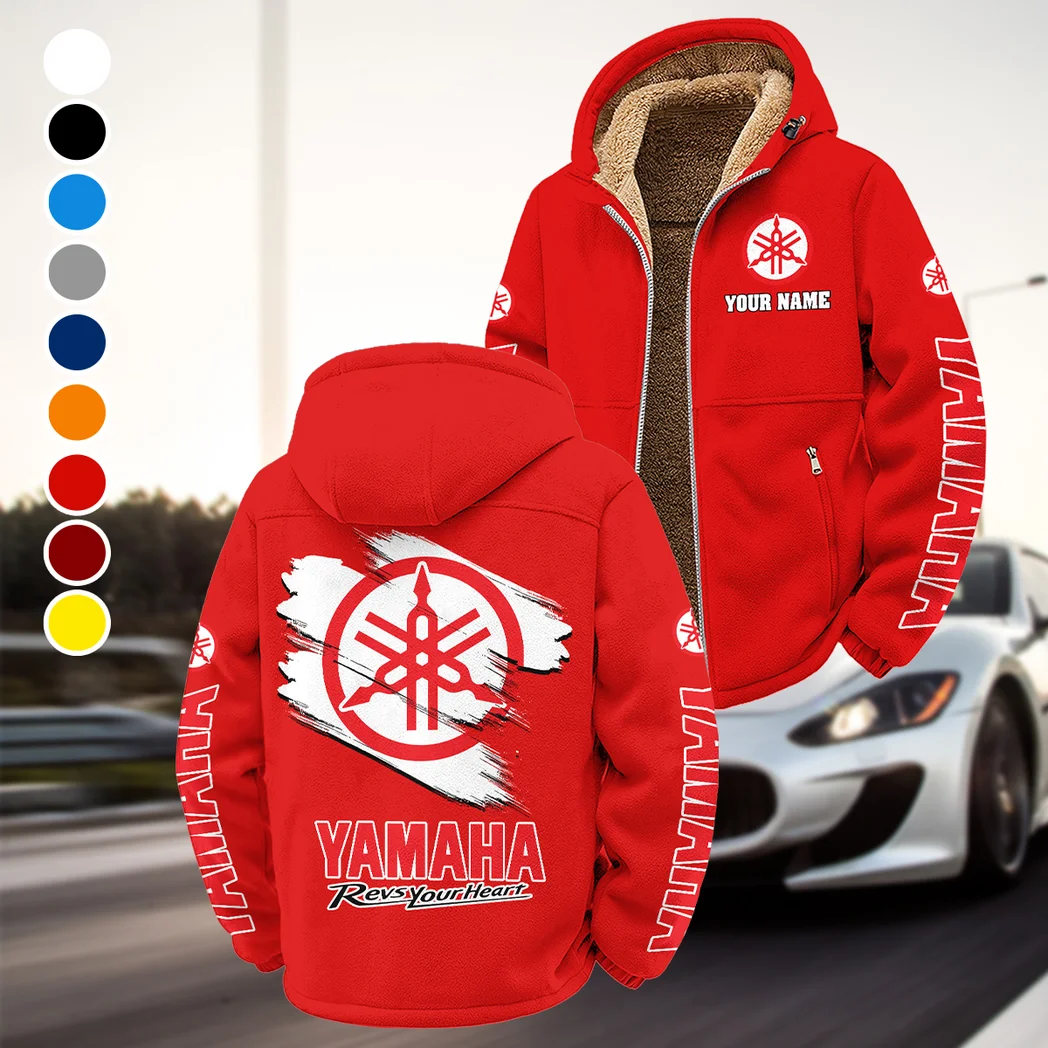 Motorbike Winter Fleece Jacket, Snow-Ready Active Fleece HVN1452YA - Red