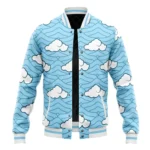 Sacrificial Strength Baseball Jacket, Anime Lifestyle Varsity Jacket ANI005122325049