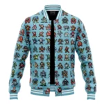 Retro Action Baseball Jacket, Bold Anime Varsity Jacket ANI005122325184