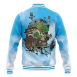 Soft Serenity Baseball Jacket, Streetwear Anime Varsity Jacket ANI005122325339
