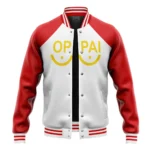 Satirical Power Baseball Jacket, Heritage Anime Style Jacket ANI005122325363