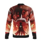 Apocalyptic Resistance Bomber Jacket, Minimal Anime Bomber Wear ANI006241225068