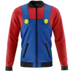 Playful Platforming Bomber Jacket, Lightweight Anime Bomber ANI006241225149