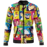 Animated Chaos Bomber Jacket, Relaxed Fit Anime Bomber ANI006241225195